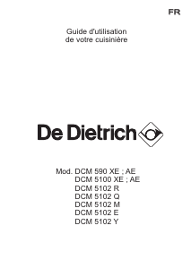 Mode d’emploi De Dietrich DCM590XE Cuisinière