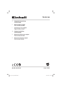 Manuale Einhell TE-CS 165 Sega circolare