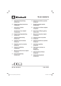 Priručnik Einhell TE-AC 430/50/10 Kompresor