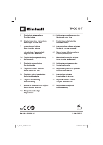 Brugsanvisning Einhell TP-CC 10 T Bordsav