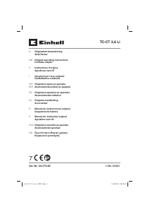 Manual Einhell TC-CT 3.6 Li Agrafador eléctrico