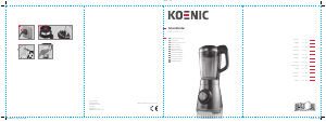 Manual Koenic KBL 10521 M Liquidificadora
