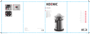 Mode d’emploi Koenic KCP 13021 M Presse-agrumes