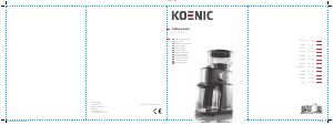 Handleiding Koenic KGC 2221 M Koffiemolen