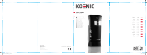 Manual Koenic KGC 1221 B Moinho de café