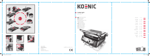 Manual Koenic KCG 205 Grelhador de contacto