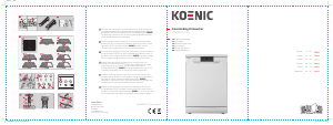 Mode d’emploi Koenic KDW 6011 D FS Lave-vaisselle