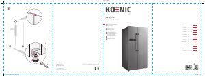 Εγχειρίδιο Koenic KDD 112 A3 INVF Ψυγειοκαταψύκτης