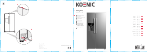 Mode d’emploi Koenic KDD 121 E NF Réfrigérateur combiné