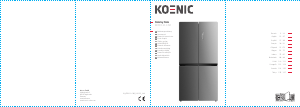 Manual Koenic KDD 111 E NF Frigorífico combinado