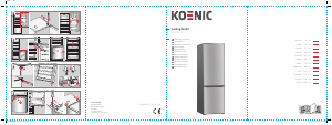 Manuale Koenic KFK 411 E Frigorifero-congelatore