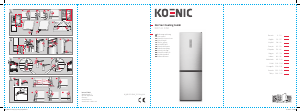 Mode d’emploi Koenic KFK 511 D NF Réfrigérateur combiné
