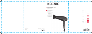Kullanım kılavuzu Koenic KHD 4221 AC Saç kurutma makinesi