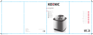 Kullanım kılavuzu Koenic KIM 20821 M Dondurma makinesi