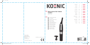 Manual de uso Koenic KNT 122 Recortador de nariz