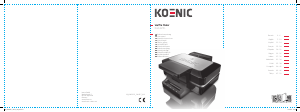 Manuale Koenic KWA 3221 Macchina per waffle