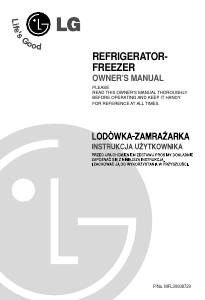 Instrukcja LG GR-B567YLQA Lodówko-zamrażarka