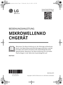 Instrukcja LG MS2032GAS Kuchenka mikrofalowa