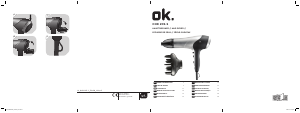 Εγχειρίδιο OK OHD 205-S Πιστολάκι μαλλιών