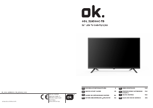 Mode d’emploi OK ODL 32850HC TB Téléviseur LED