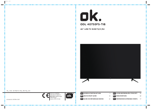 Használati útmutató OK ODL 40750FS-TIB LED-es televízió