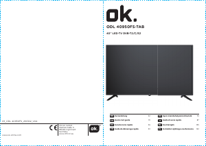 Instrukcja OK ODL 40950FS-TAB Telewizor LED