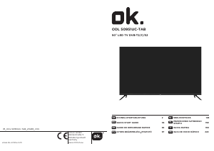 Instrukcja OK ODL 50951UC-TAB Telewizor LED