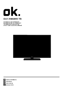 Mode d’emploi OK OLE 24850HV-TB Téléviseur LED