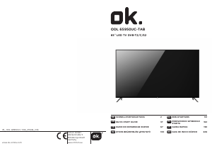 Manual de uso OK ODL 65950UC-TAB Televisor de LED