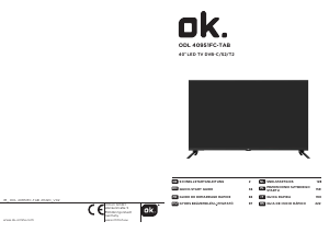 Használati útmutató OK ODL 40951FC-TAB LED-es televízió