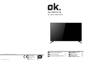 Mode d’emploi OK ODL 50851UC-TIB Téléviseur LED