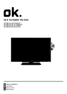 Manual OK OLE 24750HV-TB DVD LED Television