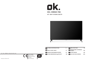 Instrukcja OK ODL 43950UC-TAB Telewizor LED