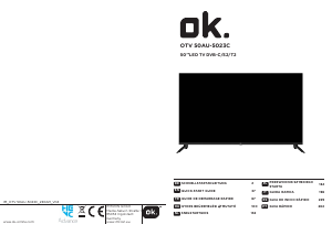 Instrukcja OK OTV 50AU-5023C Telewizor LED