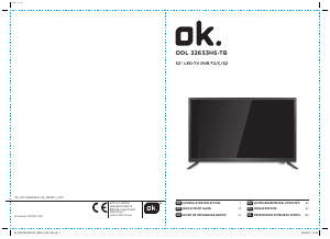 Manual OK ODL 32653HS-TB LED Television
