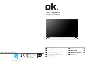 Mode d’emploi OK OTV 43AQU-5023C Téléviseur LED