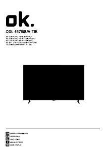 Manual OK ODL 65750UV-TIB LED Television