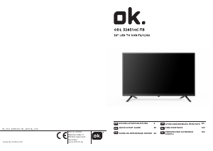 Manual OK ODL 32851HC-TB LED Television