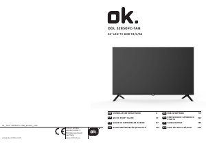 Manual de uso OK ODL 32850FC-TAB Televisor de LED