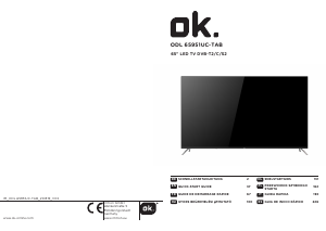 Manual de uso OK ODL 65951UC-TAB Televisor de LED