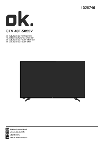 Manual de uso OK OTV 40F-5022V Televisor de LED