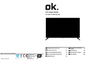 Instrukcja OK OTV 43AU-5023C Telewizor LED