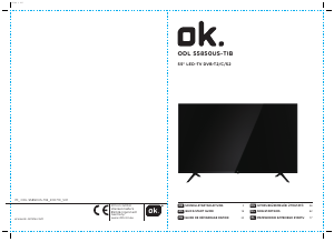 Használati útmutató OK ODL 55850US-TIB LED-es televízió
