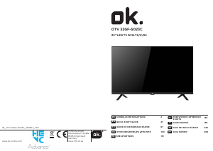 Használati útmutató OK OTV 32GF-5023C LED-es televízió