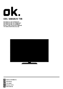 Mode d’emploi OK ODL 50650UV-TIB Téléviseur LED