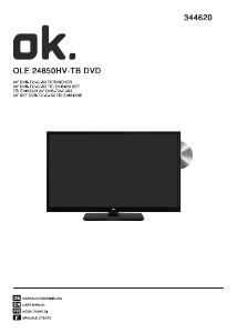 Manual OK OLE 24850HV-TB DVD LED Television