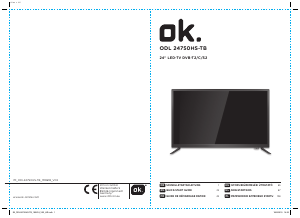 Manual OK ODL 24750HS-TB LED Television