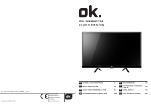 Használati útmutató OK ODL 24950HC-TAB LED-es televízió