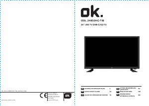 Mode d’emploi OK ODL 24850HC-TIB Téléviseur LED