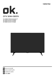 Használati útmutató OK OTV 32AH-5022V LED-es televízió